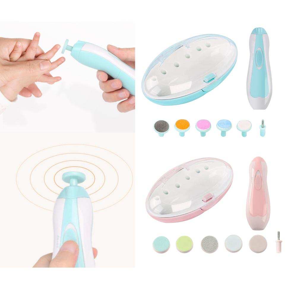 Elektrische Baby Nail File Clippers Trimmer Peuter Tenen Trim Nagels Polish Care Kit Draagbare Pedicure Clipper Schaar