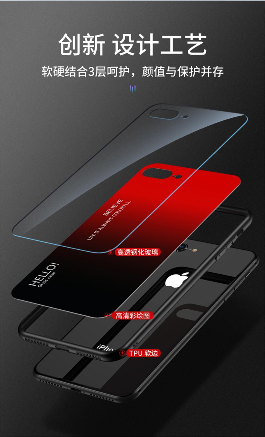Oudini til motorola moto one zoom cover gradient glas kuffert til moto one zoom cover