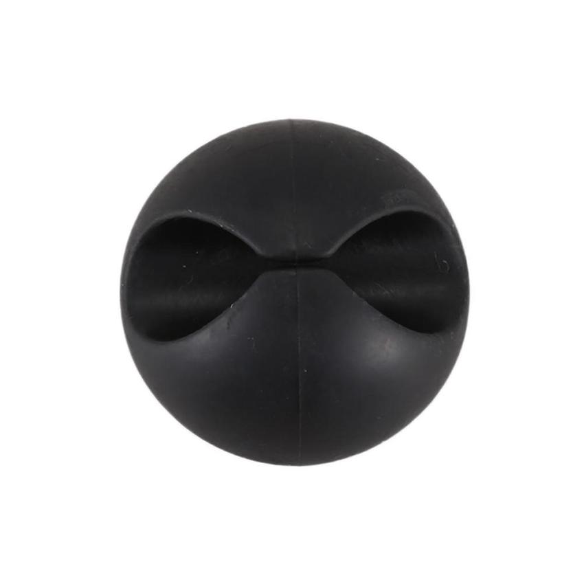 Car Windshield USB Cable Sticky Clip Wire Cord Holder Desk Self-adhesive: Black