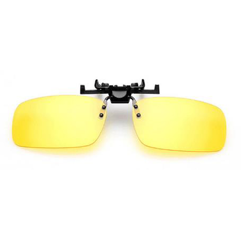 Lunettes de soleil polarisées unisexes à clipser, lunettes de soleil d'équitation, lentille de visibilité nocturne, conduite nocturne, équipement de moto,: Black