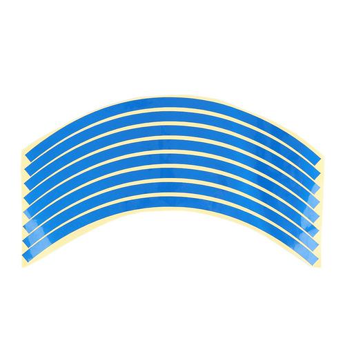 Fiets Stickers 21Cm X 0.8Cm Fiets Reflecterende Reflector Fietsen Waarschuwing Reflector Film Fietsen Decal Tape Fiets Stickers: Blue