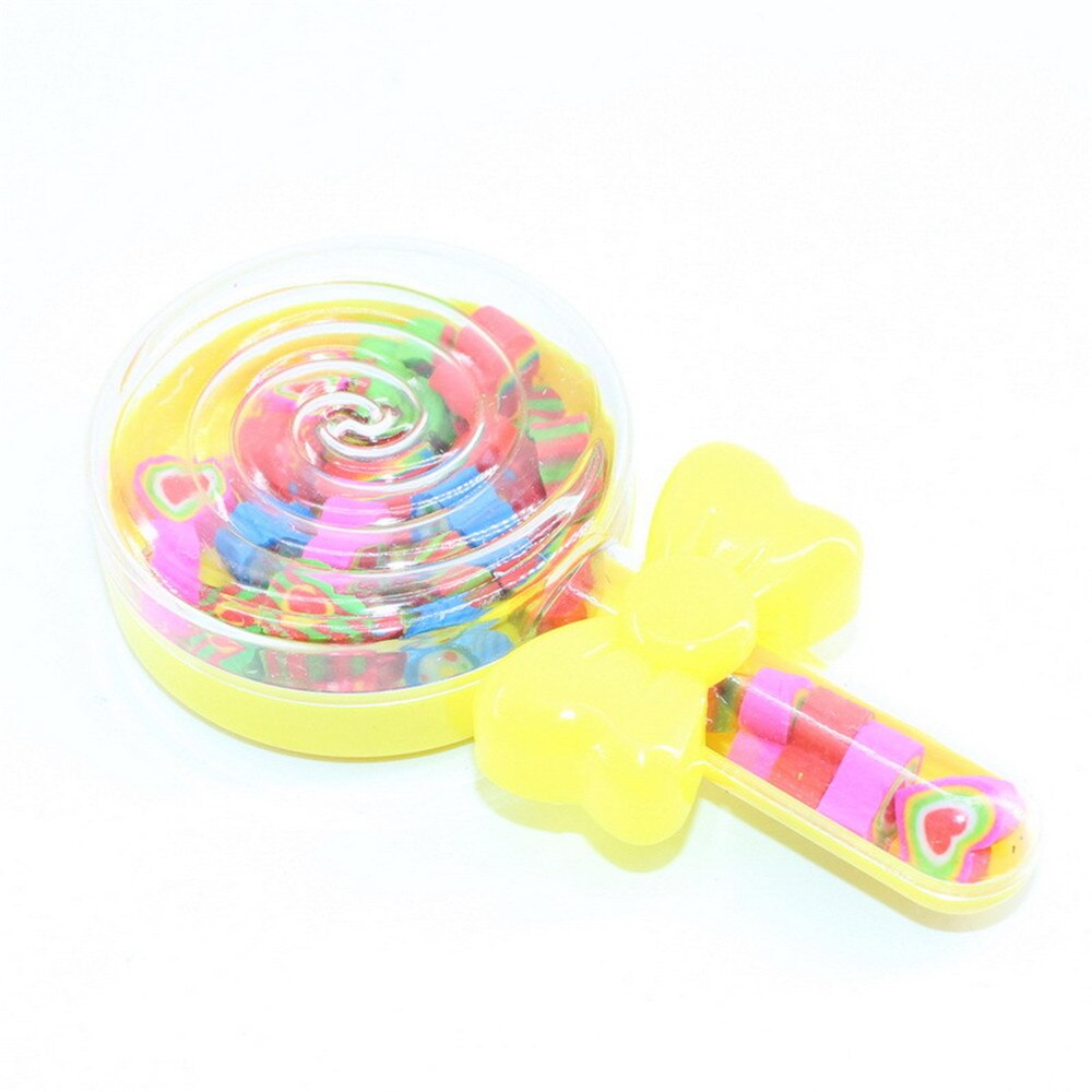 24 Pcs Leuke Candy Box Gummen Kawaii Briefpapier Cartoon Vorm Rubbers Kids Lof School Office Correctie Supplies: yellow