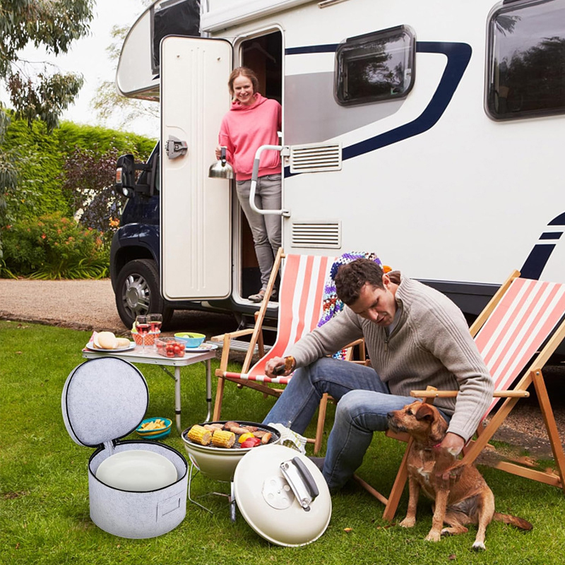 Vilt Opbergtas Glazen Bekerrek Kookplaat Soep Lepelhoes Afwasstofhouder Reizen Keukenaccessoires Plank Organizer