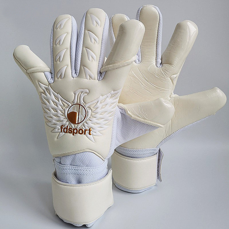 Predator Voetbal Doelman Handschoenen Kids Volwassenen Thicken Latex Zonder Fingersave Non-Slipand Slijtvaste: Black / XS