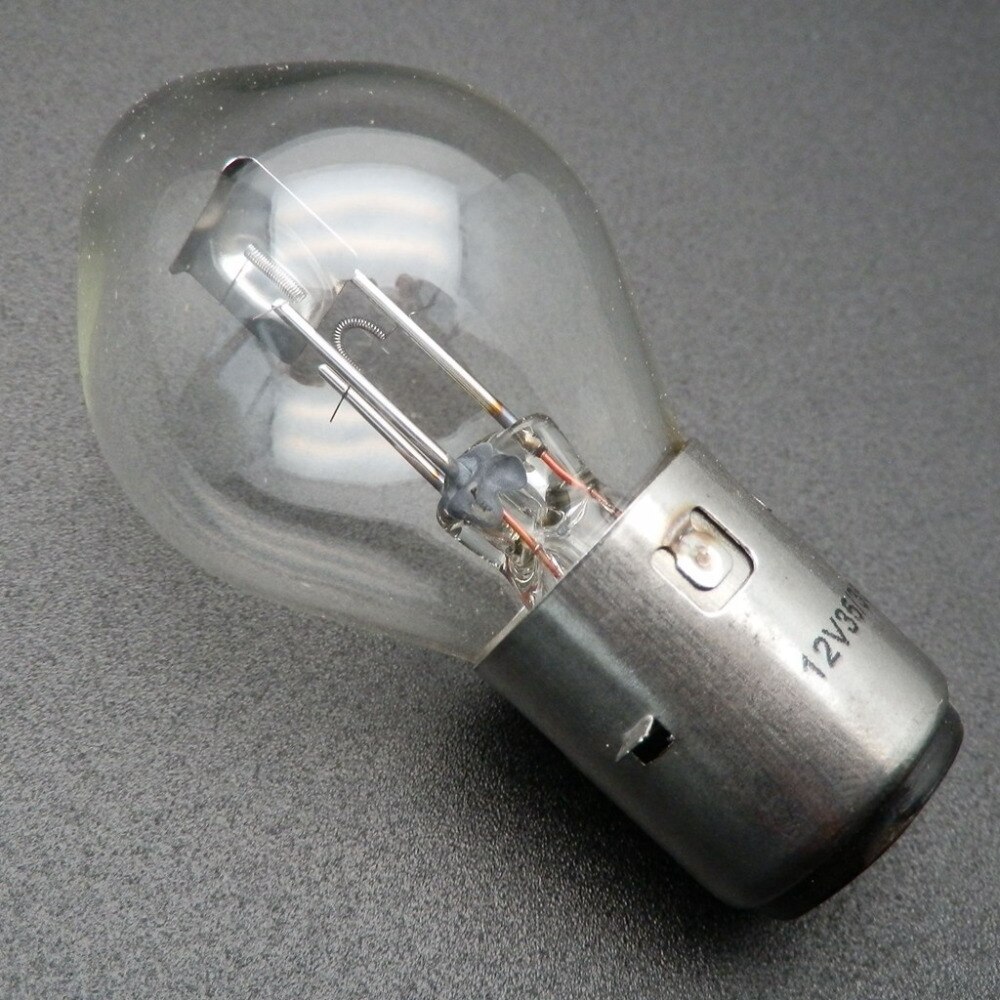 Bombilla de faro para motocicleta, 12V, 35/35W, BA20D, 50-150cc, ATV, Quad, China, estándar Ba20d, 10 Uds.