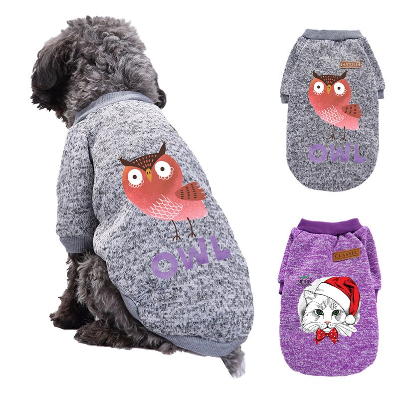 Christmas Pet Dog Clothes For Small Large Dogs Xmas Puppy Big Dog Sweater Polyester Soft Snowman Christmas Hoodies Costume