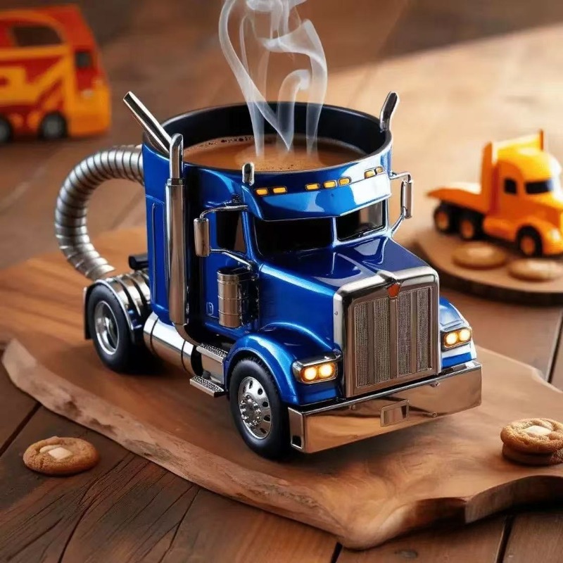 Resin Craft Truck Image Children's Adult Coffee Cup Mug Home Desk Desktop Car Decoration Ornament Birthday