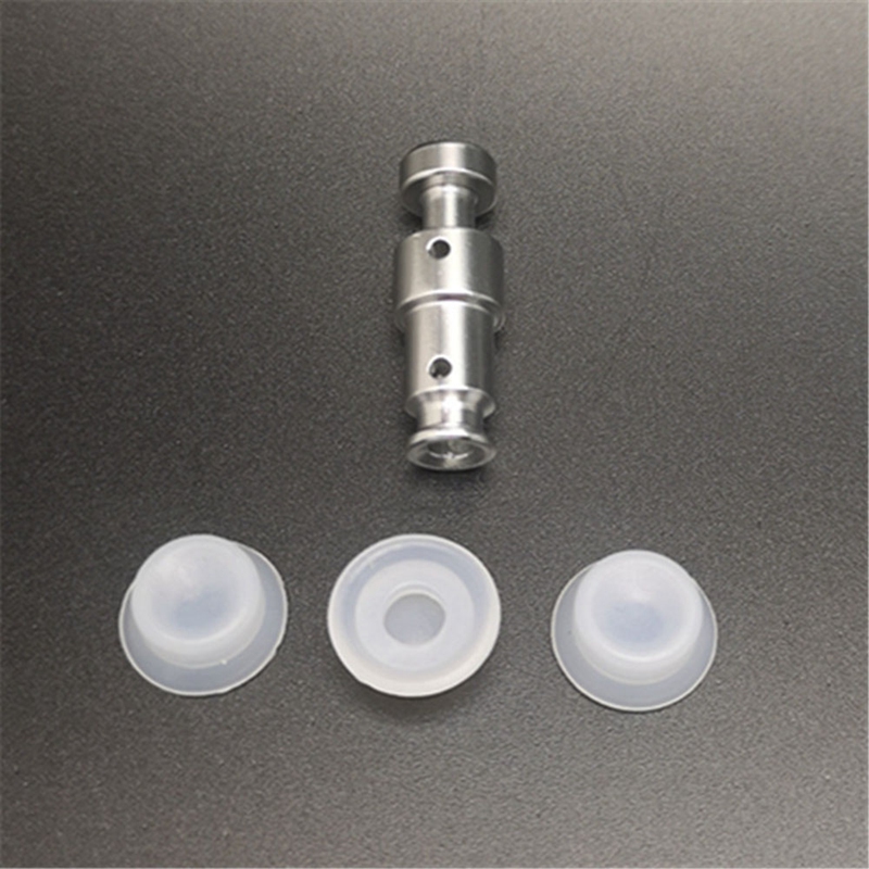 Electric Pressure Cooker Float Valve DUO60 Silver Double Hole Aluminum 3.2X0.9X0.8 Check Valve 4 Floats 8 Small Caps