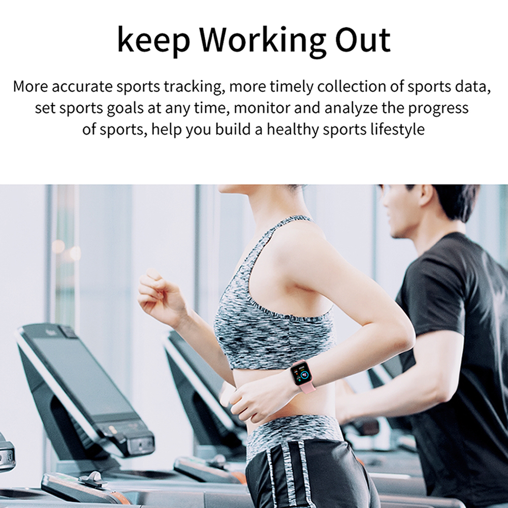 Y68 montre intelligente 1.3 pouces étanche pression artérielle fréquence cardiaque Fitness Tracker bracelet intelligent Sport Smartwatch hommes Android et IOS