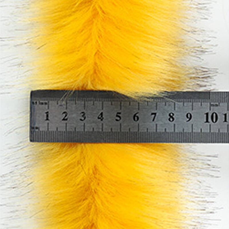 1M Kunstmatige Wasbeer Vossenbont Tapes Faux Konijnenbont Pluizige Kostuum Accessoires Luxe Warm Diy Naaien Tapes Voor Kledingstuk schoen Zak