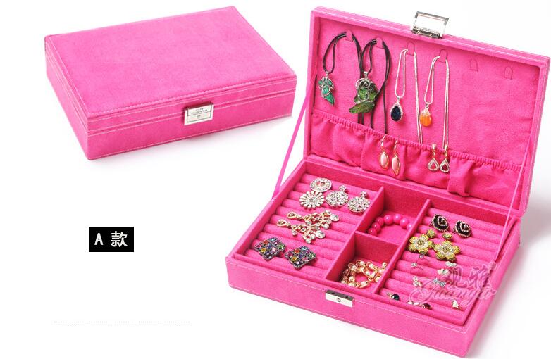 guanya brand jewelry Accessories box plate stud earring earrings storage case ring wedding birthday