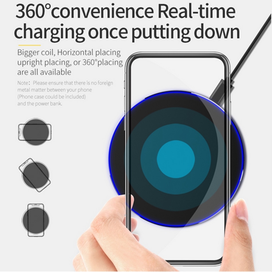 Qi Draadloze Oplader 10 W/7.5 W/5 W QC3.0 Snelle Telefoon Oplader Voor Iphone 11 X Xr xs Max Samsung S10 9 Xiaomi Draadloze Usb Lader Pad