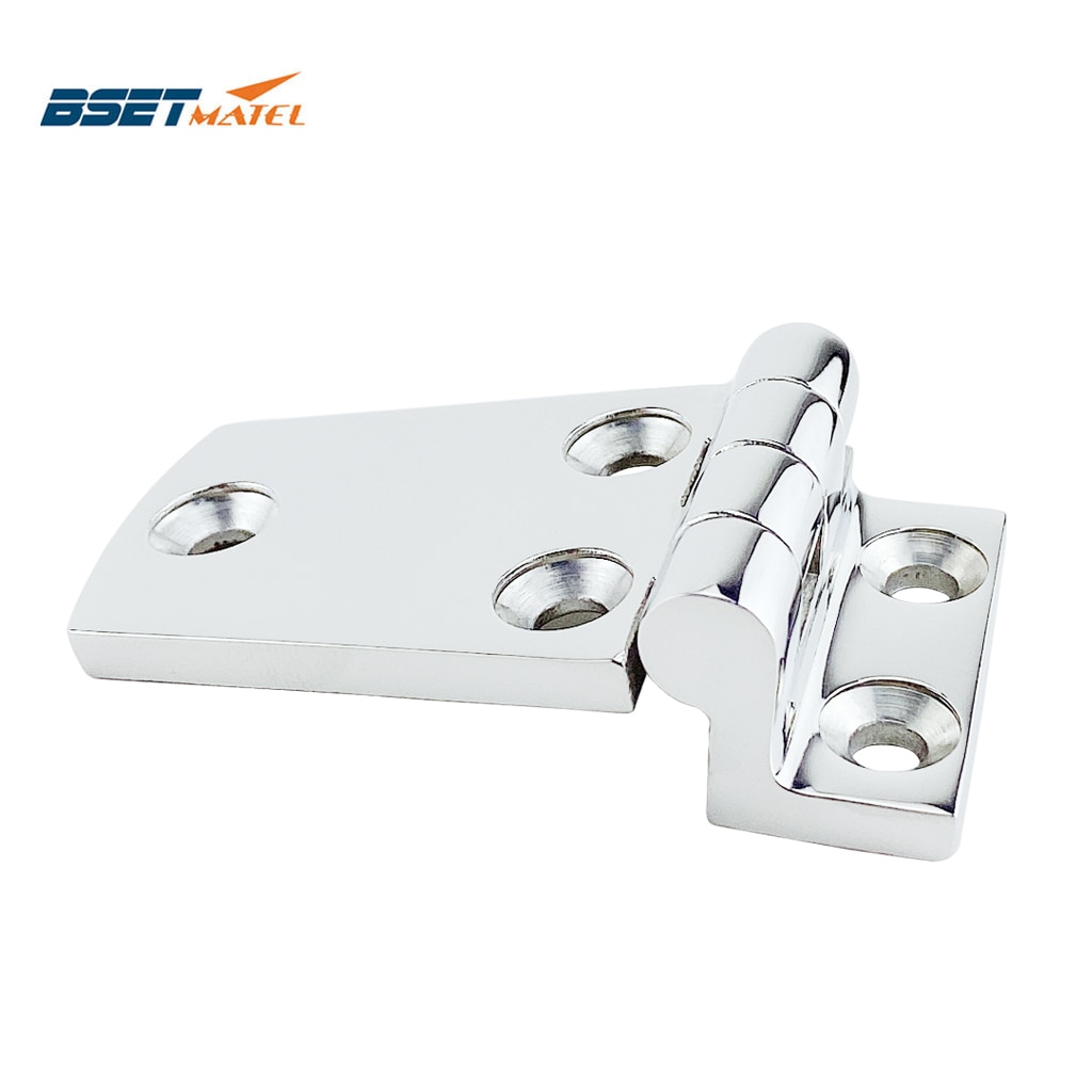 316 Stainless Steel Flush Door Hatch Compartment Folding Bending Hinge Deck Hinge Door Strap Butt Hinge Boat Marine Accessories