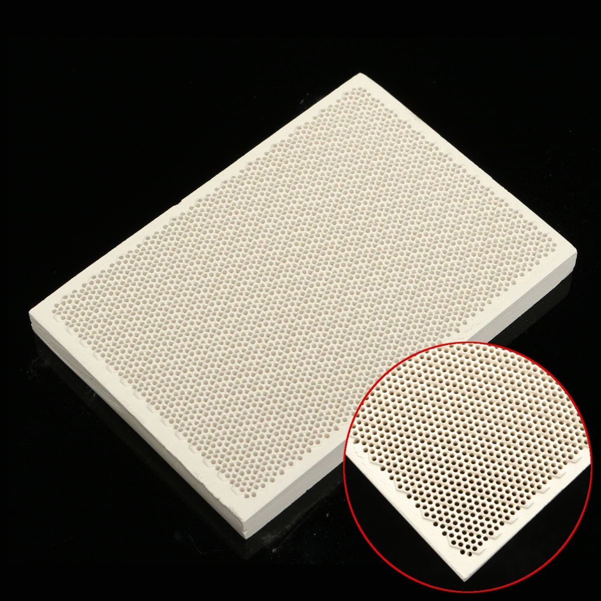Ceramic Honeycomb Soldering Board Heating Boards 135x95x13mm for Gas Stove Head