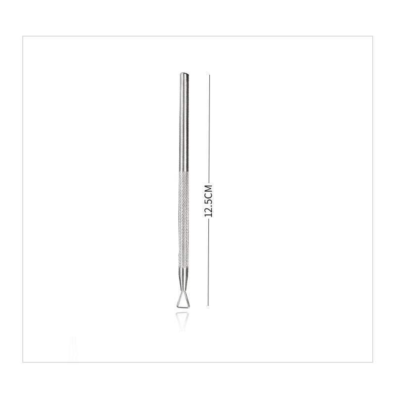 Stainless Steel Manicure Nail Tools Unloading A Planer Oil Glue Dead Skin Push Nail Polish Armor Remove Cuticle Pusher: Default Title