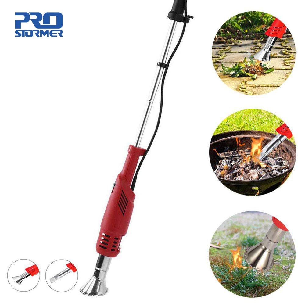 PROSTORMER 2000W Electric Thermal Weeder Grass Burner AC Air Weeder Safe Fast Flame Garden Tool Portable
