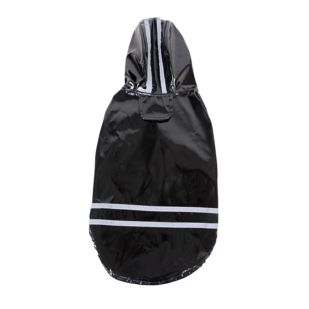Chubasquero reflectante para perros y Chihuahua, chaqueta para perro impermeable con capucha,: Black / XL