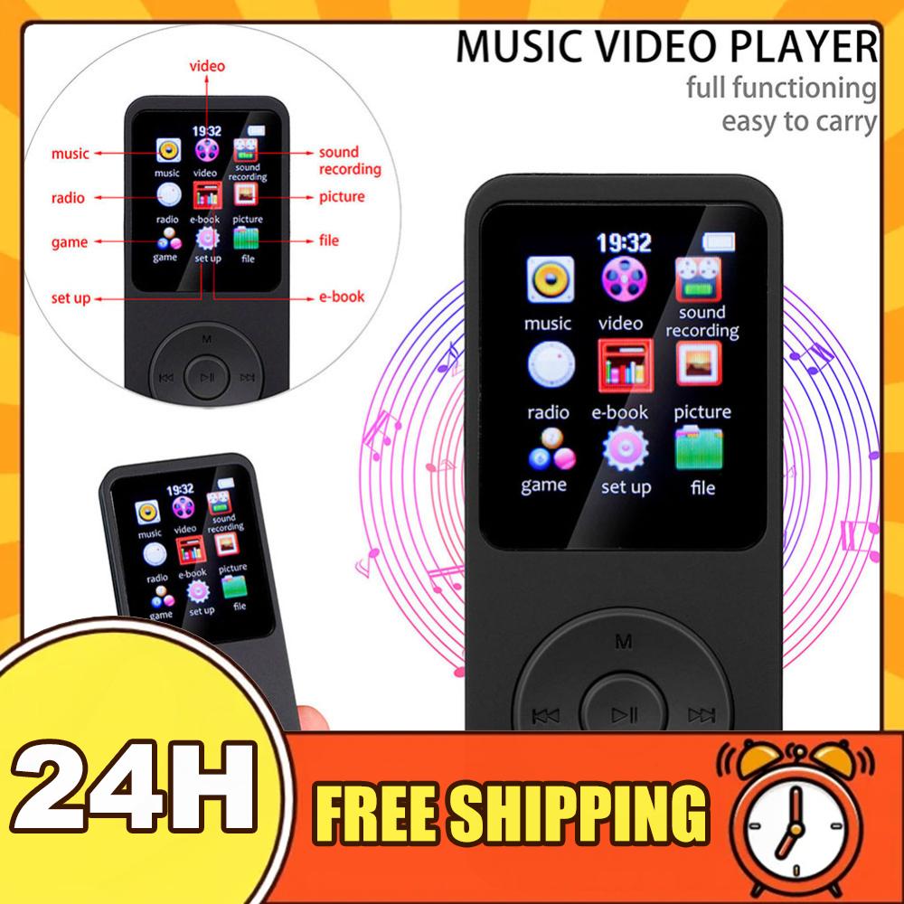 MP3 MP4 Player Portable HiFi Music Player 1.8in Color Screen Bluetooth-Compatible5.0 with E-book/FM Radio/Recording