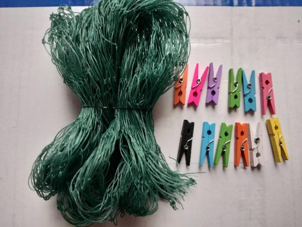 1M Visnet + Houten Klemmen Clip Creatieve Fotowand Festival Partij Decoratie, bar Winkel Decoratie Thuis Decoratie Hanger: green