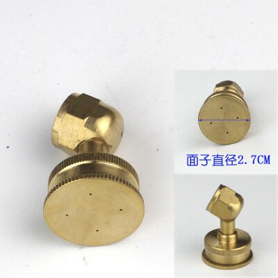 NuoNuoWell-boquilla de pulverizador de latón M14 * 1,5, protección de plantas, suministros de máquinas de lucha, accesorios de herramientas de riego agrícola: 4HOLE ELBOW