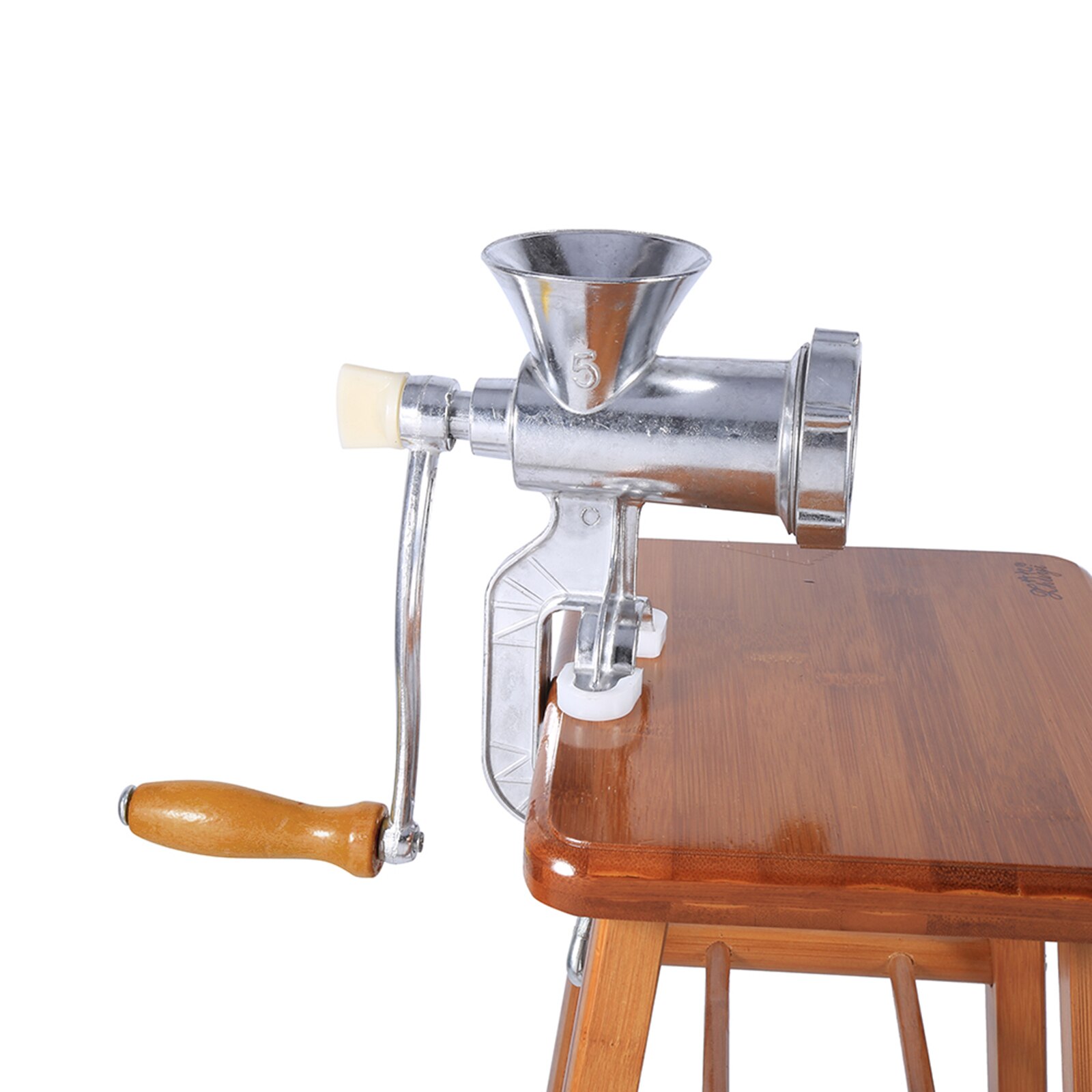 Aluminium Alloy Hand Operate Manual Meat Grinder Noodles Sausage Beef Mincer Table Kitchen Home Manual Tool