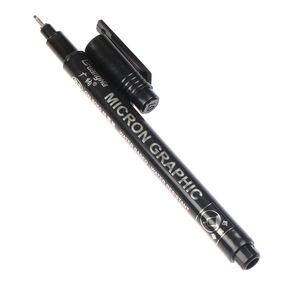 Nagel Kunst Graffiti Kuli Schwarz Wasserdicht DIY Blume Abstrakte Linien Skizze Professionelle Nachfüllbare Tinte Nagel Malerei Zeichnung Werkzeuge: 0.05MM-die meisten benutzen