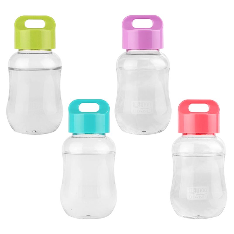 180Ml Plastic Waterfles Mini Leuke Water Fles Voor Kinderen Kids Draagbare Lekvrij Kleine Fles Water