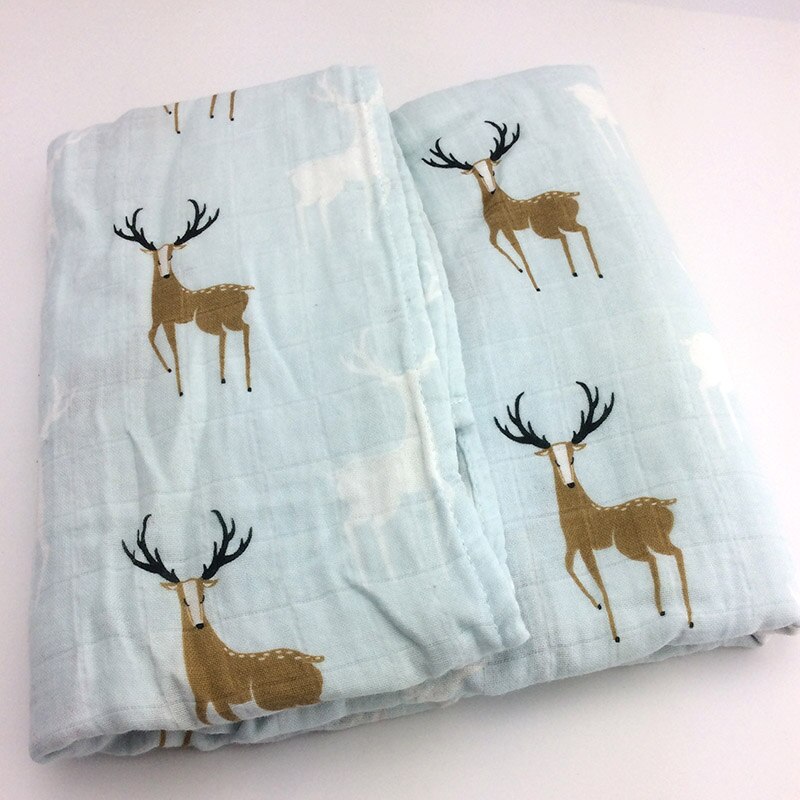 Baby wrap bomull filt 120*120 ,  muslin baby nyfödda filt, baby swaddle filt: A01