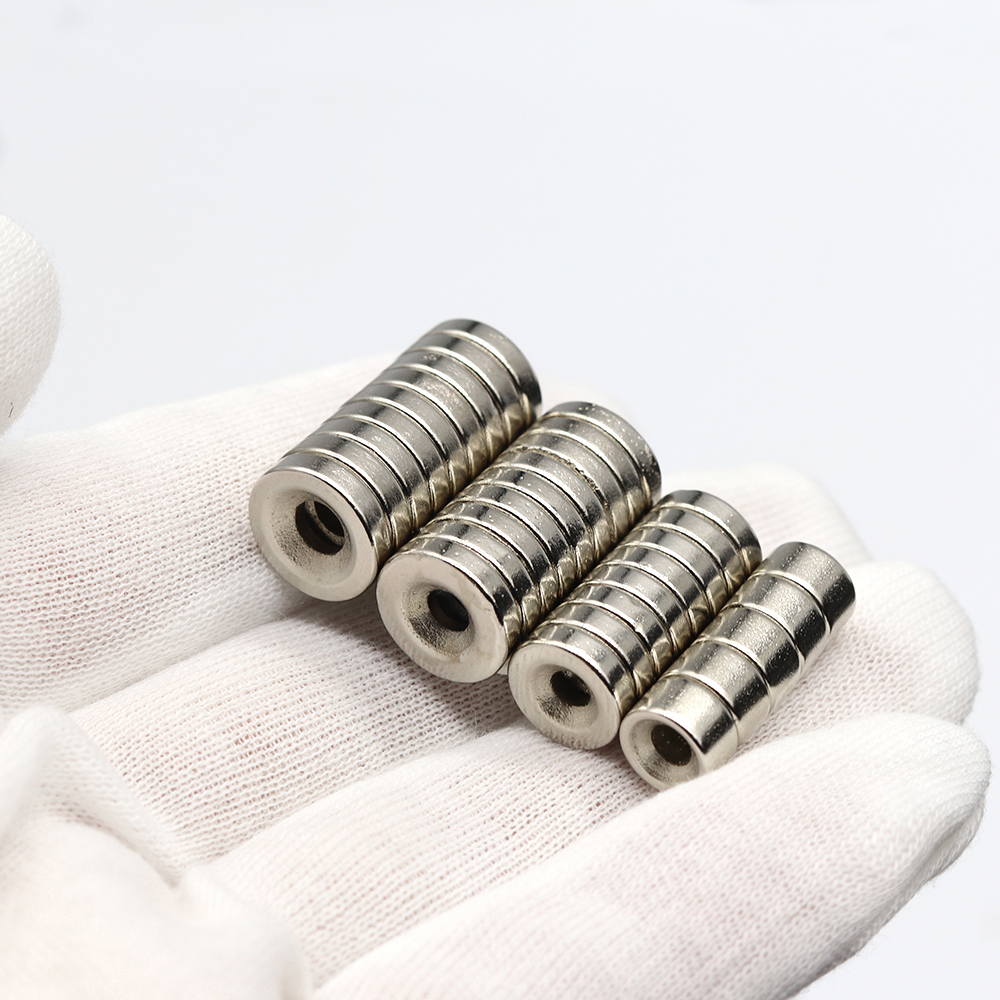 Superstarker runder Magnet mit Löchern, Kühlschrankmagnet für Kühlschrank, Heimwerken, Gebäude, Wissenschaftliche, Bastelarbeiten und Büromagnete
