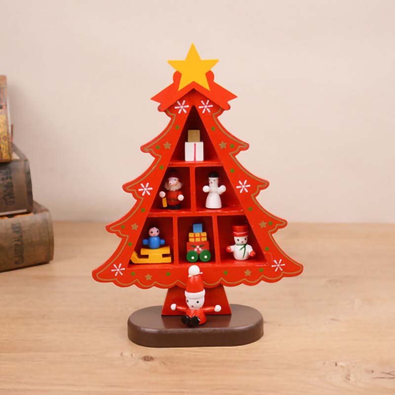 Mini Christmas Tree Ornaments Indoor Wooden Xmas D Grandado Mini christmas tree ornaments indoor wooden xmas d grandado