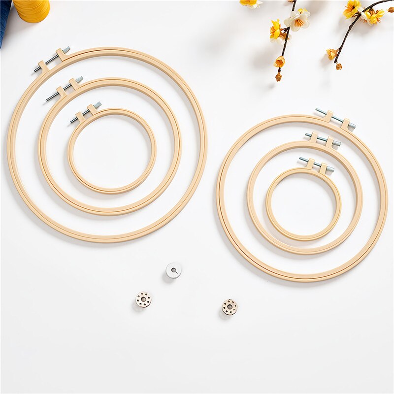 10cm 16cm 20cm 24cm Embroidery Hoops 1 Pcs Sewing Hand Show Wood Rings Embroidery Cross Stitch Tambour Frame Embroidery Shed
