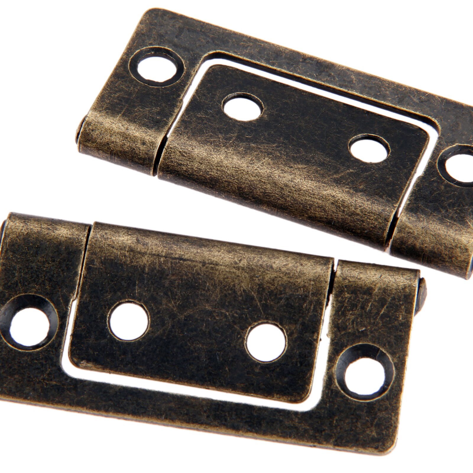 2 uds. Bisagras de muebles antiguos de 50x24mm puerta del cajón de armario bisagra de tope bisagras decorativas de armario para joyero caja de madera