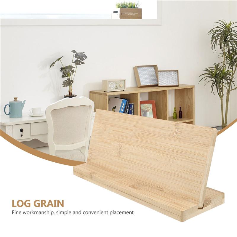 1 Set Bamboo Blank Sign Bamboo Plaque Blank Bamboo Board Name Board With Base Payment Code Stand Table Name Tag