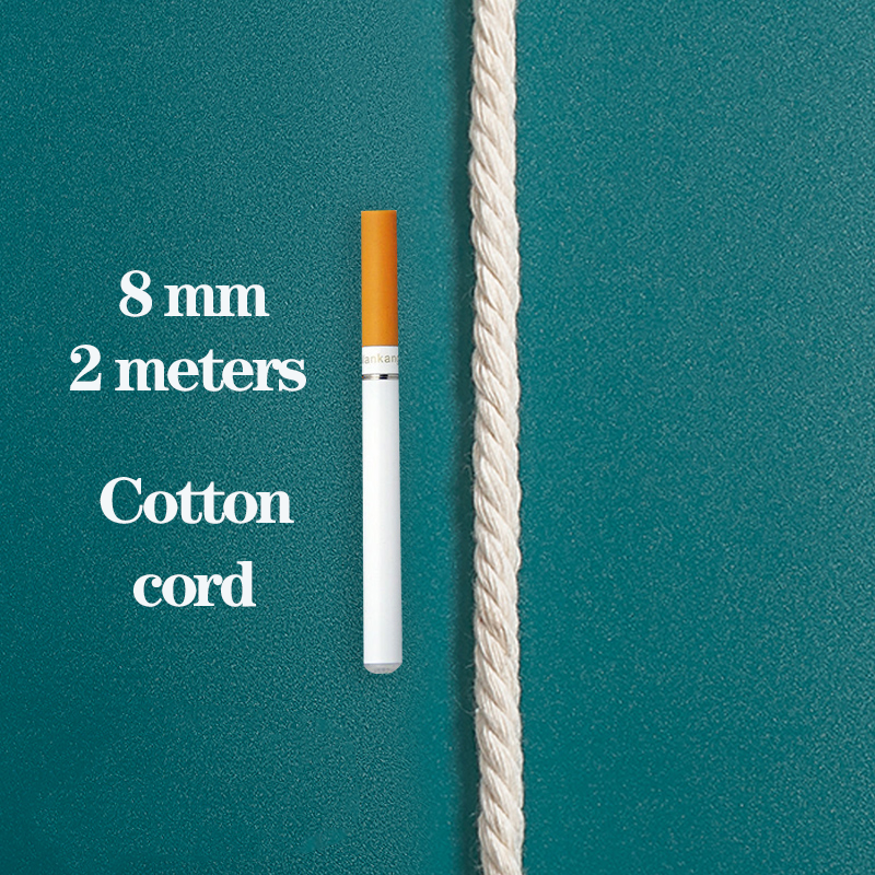 Cordón de algodón macramé cortado a mano de 1/2/3/4/5/6/8/10mm, cuerda de yute, hilo trenzado para manualidades DIY, decoración para de boda en casa: Cobre