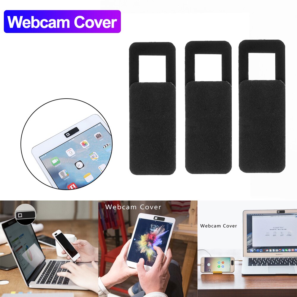 Ultra Thin Lens WebCam Cover Slide Camera Privacy Security Plastic Camera Cover Universal for Phone iPad Tablet Privacy Sticker