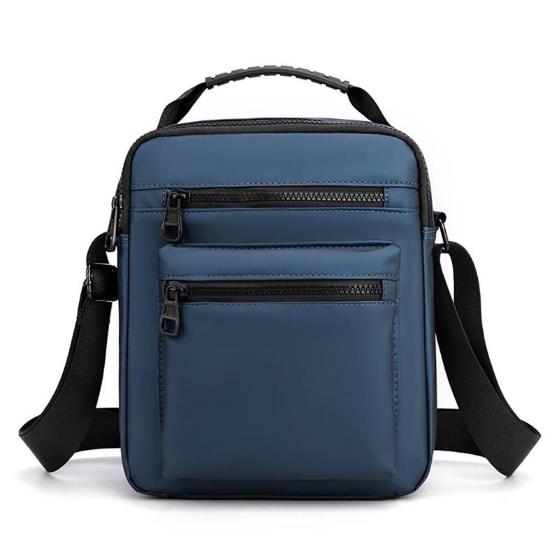 Outdoor Mannen Sling Bag Mode Casual Crossbody Schoudertassen Voor Werk Business Nylon Mannen Reistassen Met Verstelbare Riem: Blue