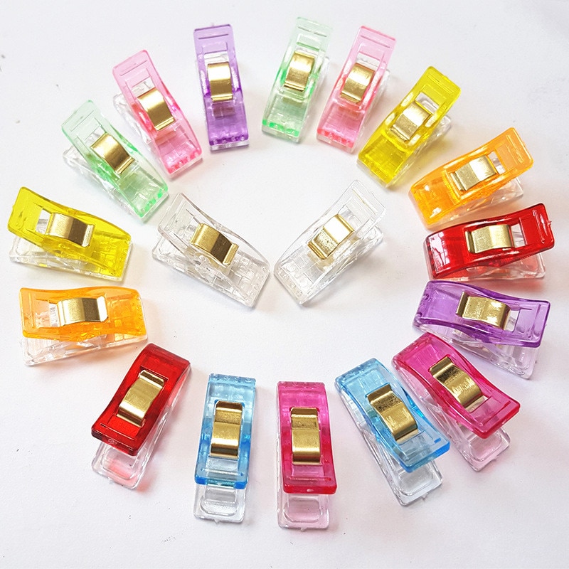 50 stk syning quilt bindende plast clips til syning multifarve plast clips sy clips sytilbehør