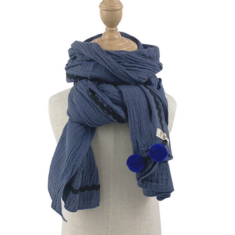 Høst vinter ensfarget bomull lin barneskjerf varmt takrenne jenter smekker matchende enkel pustende komfortabel baby  c83