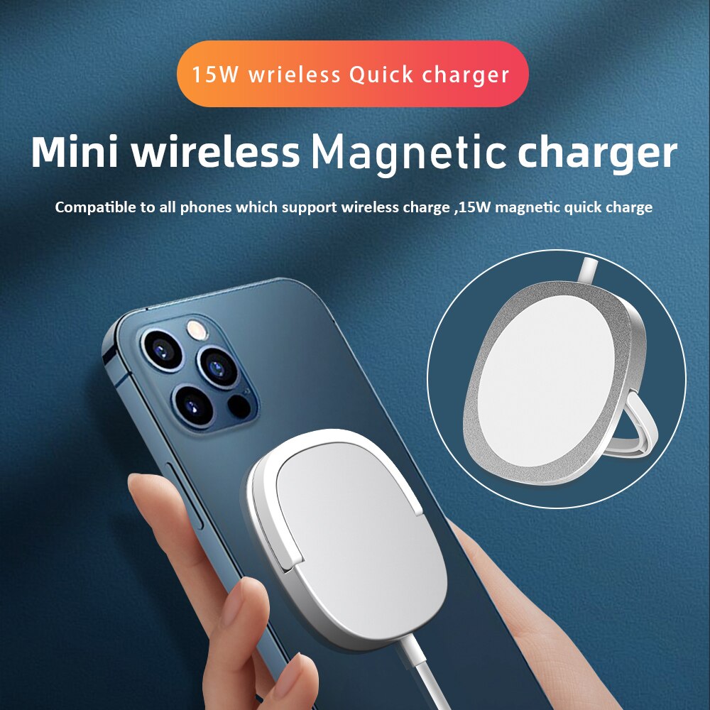 Caricabatterie Wireless magnetico Magsafing originale 15W per iPhone 12 Pro Max Mini ricarica rapida USB C ricarica rapida PD US EU Plug