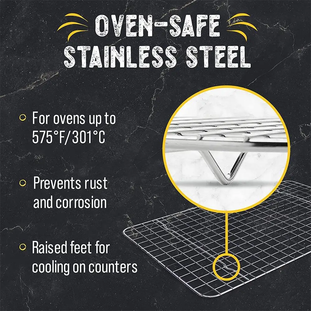 Kleine/Grote 3 Maten Metalen Bbq Grill Rack Draad Koelrek Koekjescake Brood Bakrek Voor Oven Roestvrijstalen Bakgereedschap