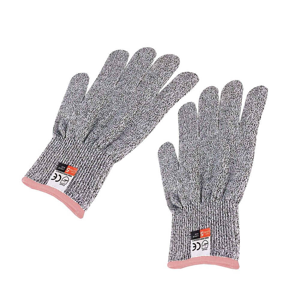 1 Pair Anti-cut Gloves Kitchen Gardening Hand Protective Gloves Butcher Meat Chopping Working Gloves Mittens: S