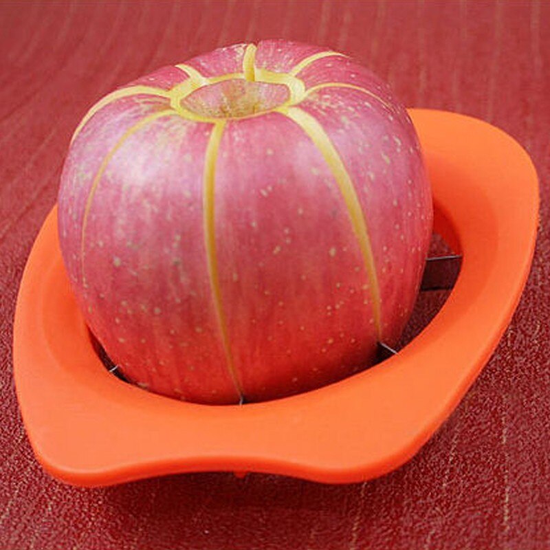Trancheuse à pommes en acier inoxydable, coupe-lame pour fruits, accessoires de cuisine, Gadgets QA 080, 1 pièce