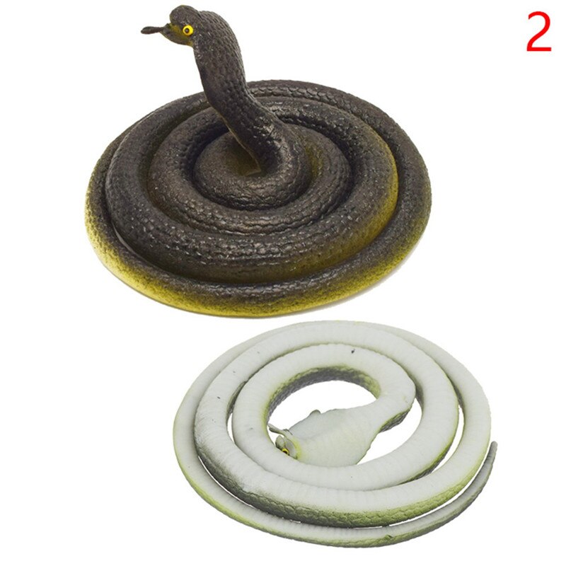 80cm Simulation Animals Snake Toys Cobra Practical Jokes Interesting Prank Horror Fun Shocker Novelty Gadgets Funny Toy: A2