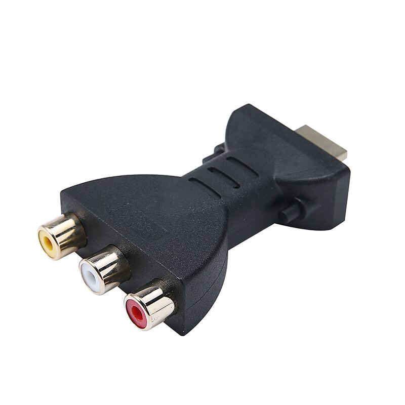 HDMI-compatible 1080P Male to 3 RCA Female Composite AV Audio Video Adapter Converter for HDTV DVD Projector