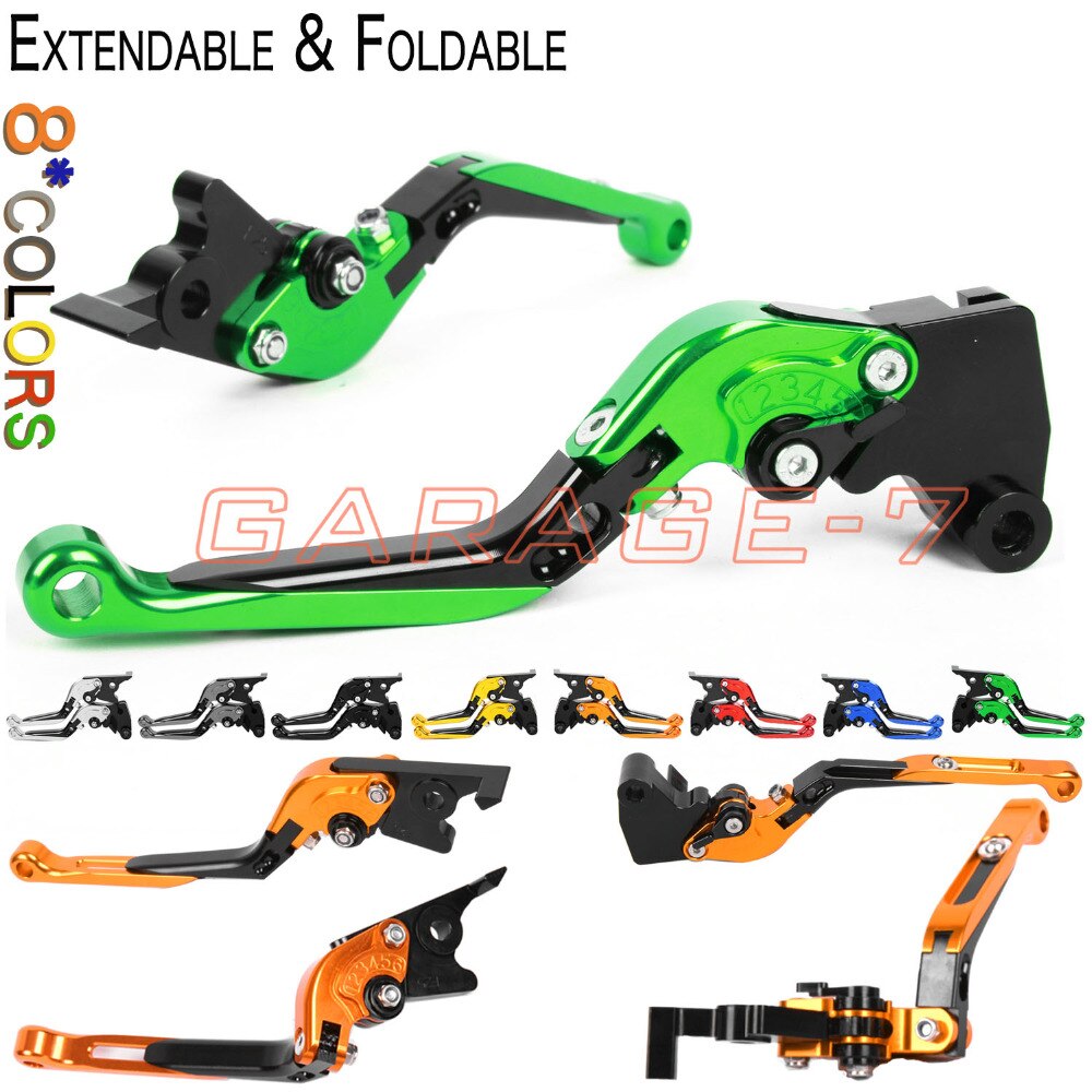 CNC Levers For SUZUKI HAYABUSA/GSXR1300 18 17 16 15 14 13 12 11 10 09 Folding Extendable Clutch Brake lever