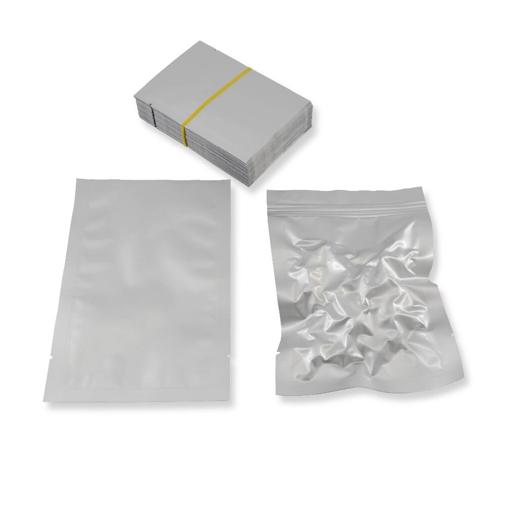 100 pc Kleine Größe Mylar Aluminium Folie Wärme Dichtung Taschen, Vakuum Aluminium Folie Taschen, Halten Aroma, sauerstoff Barriere Breite Von 5 zu 18 cm