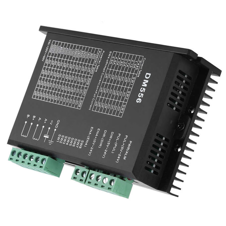 DM556 Stepper Motor Driver 2 Phase Stepper Motor Driver 42/57 Stepping Motor Driver 24V-50V DC Motor Controller Electrical Acces