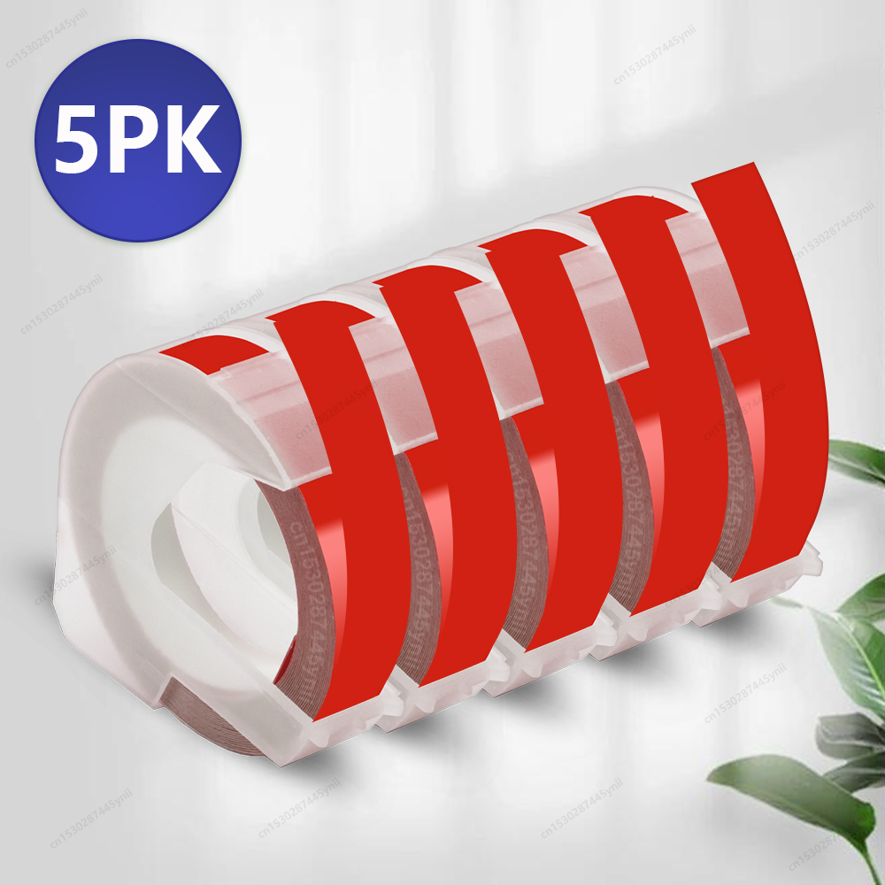 5/10/20 Stück Dymo 3D-Prägeband, kompatibel mit Dymo 12965 1610 Motex E101 B90 Etikettendrucker, selbstklebendes Dymo 3D-Etikettenband: Lila