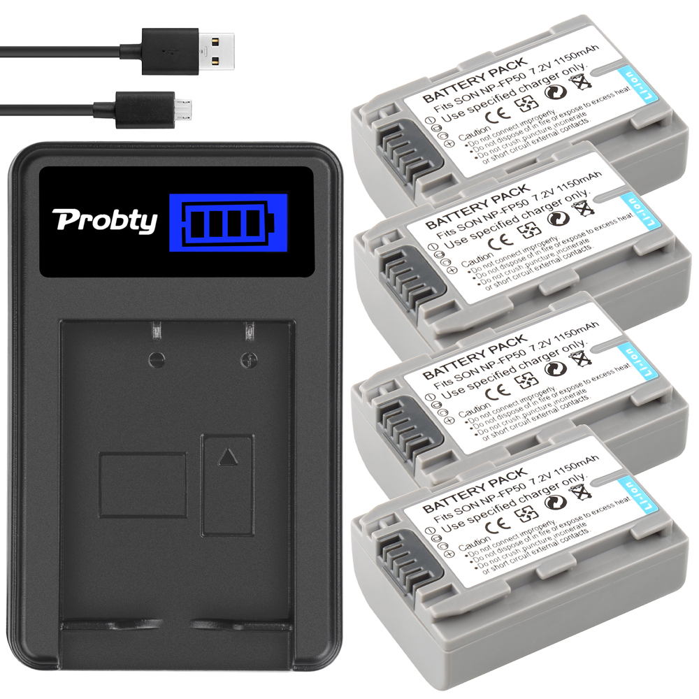 NP-FP50 batería + cargador para Sony DCR-HC30 70E 80E NP-FP30 NP-FP60 NP-FP70 23E 24 24E 30 30E 32 32E 35 35E 39 39E