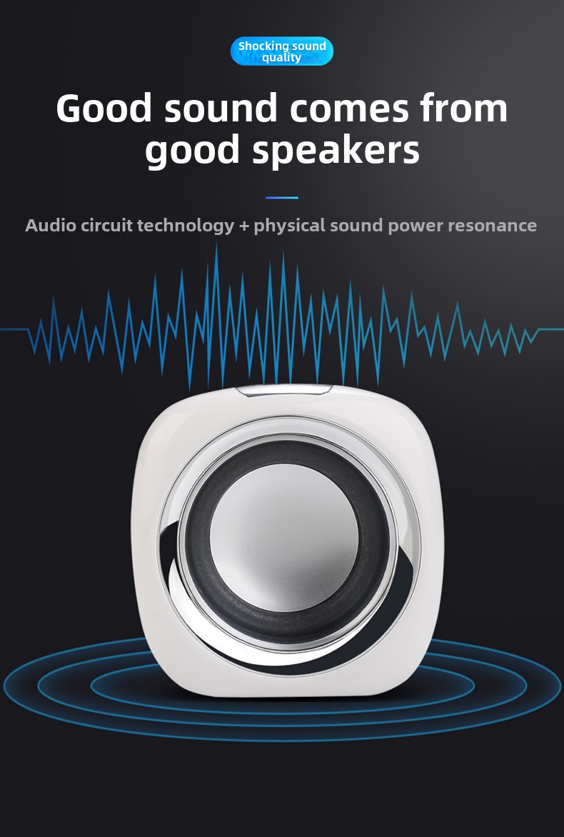 Bärbar dator liten stereo dator stationär högtalare mini mobiltelefon subwoofer usb multimedia mobiltelefon bärbar hem